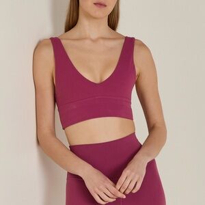 Align V-Neck Bra A/B in Washed Mauve